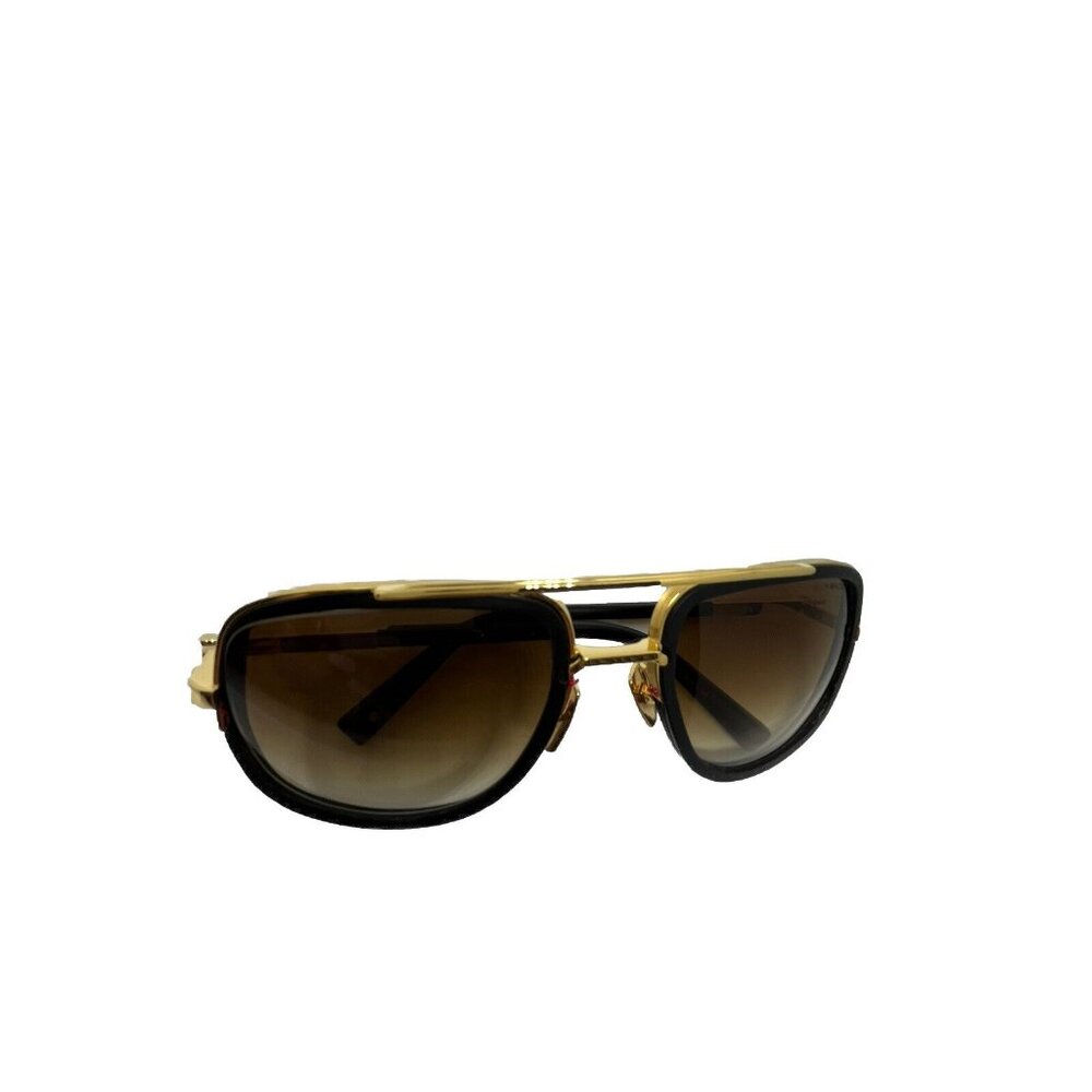 Used DITA MACH-S DTS412-A-01 YELLOW GOLD MATTE BLACK For Men Stylish